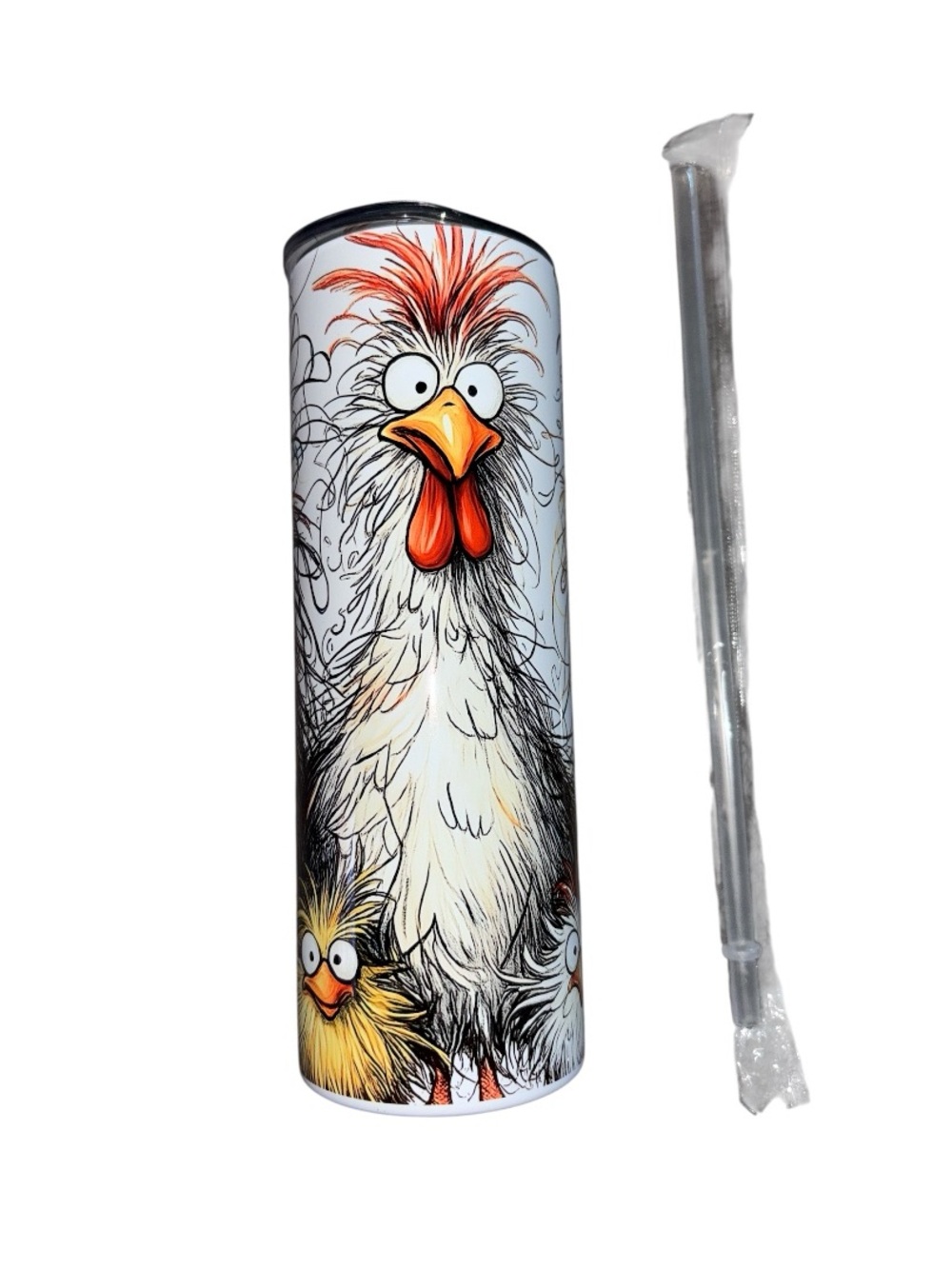 20 Oz Stainless Steel Chicken Tumbler - Picture 4 of 6
